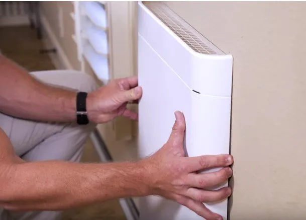 instalar calefactor electrico de pared