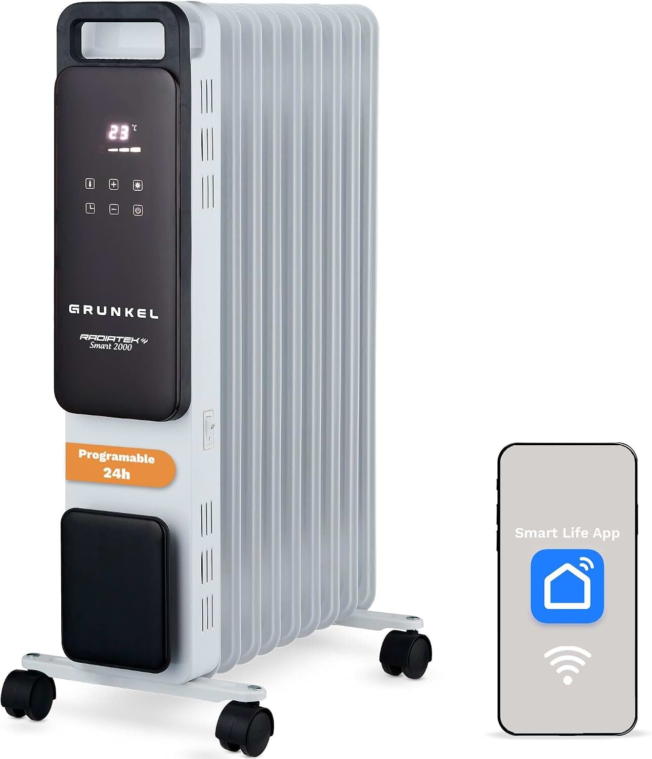 Grunkel RD-2500PRO WiFi: análisis del radiador de aceite bajo consumo español